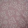 Cotton jersey old pink flowers - Calissone