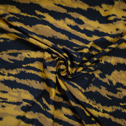 Jersey maillot zebré camel / noir - Calissone