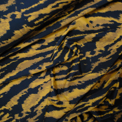 Jersey maillot zebré camel / noir - Calissone
