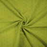 Broderie anglaise Color - Vert anis - Calissone