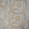Broderie anglaise végétal pastel - vert - Calissone
