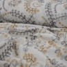 Broderie anglaise végétal pastel - Bleu - Calissone