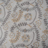 Broderie anglaise végétal pastel - Bleu - Calissone