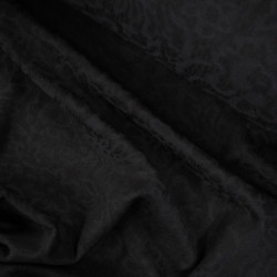 Jacquard coton tissé - Noir - Calissone