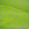 Coton seersucker vichy grands carreaux - Jaune fluo - Calissone