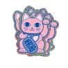 Maneki Neko Lucky Cat Glitter Sticker - Calissone