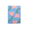 Carnet tulipe - Bleu et rose - Calissone