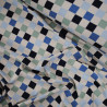 Poppy checkerboard cotton jersey - Calissone