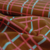 Poppy cotton popline - Caramel tiles - Calissone