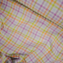 Cotton Seersucker Multicolored Carreaux - Calissone