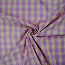 Cotton Vichy Tint - Lilas and Bubble - Calissone