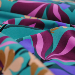 VISCOSE Stretch - Spring Garden Bleu -AT - Nerida Hansen - Calissone