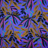 Floral cotton satin Lush leaves - Nerida Hansen - Calissone