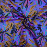 Floral cotton satin Lush leaves - Nerida Hansen - Calissone