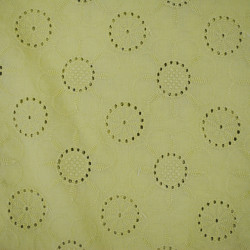 English embroidery Marguerite - Pistachio green - Calissone
