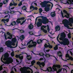 Viscose Floral Painting - Lilas - Calissone