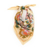 Cotton scarf / Bandana 55cm - Floral Indian Cream - Calissone