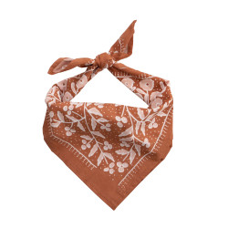 Cotton scarf / Bandana 55cm - Terracotta - Calissone