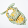 Cotton scarf 87cm - Sun flower - Calissone