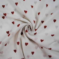 Viscose - Love Heart White - Calissone