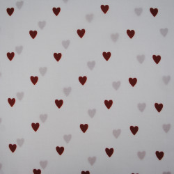 Viscose - Love Heart White - Calissone