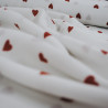 Viscose - Love Heart White - Calissone