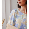Viscose peonies - celestial - Calissone