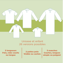 Patron pochette Polo / Robe Paulo - Unisexe et Enfant - Calissone