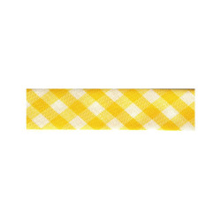 Bias folded 20mm - Vichy woven - Calissone