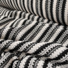 Crochet rayures blanches et noires - Calissone