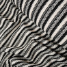 Crochet rayures blanches et noires - Calissone