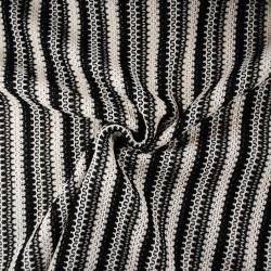 Crochet rayures blanches et noires - Calissone
