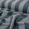 Striped cotton flannel - green - Calissone