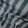 Striped cotton flannel - green - Calissone