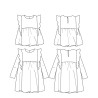 Patron blouse et robe STELLA 3-12A - Calissone