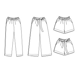 Patron Pantalon ou Short SINGAPOUR - Calissone