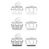 Osaka kitchen accessories pattern - Calissone