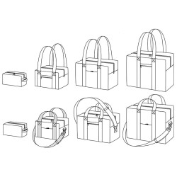 Patron sac et trousse de toilette VOYAGE - Calissone