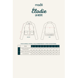 Elodie jacket pattern - Calissone