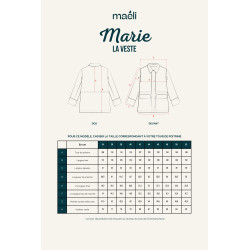 Patron veste Marie - Calissone