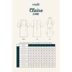 Patron robe Claire - Calissone