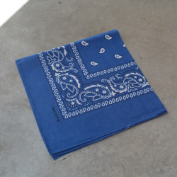 Carré de coton bandana 55cm - Motif cachemire - Calissone