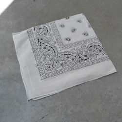 Bandana 55cm cotton square - Cashmere motif - Calissone