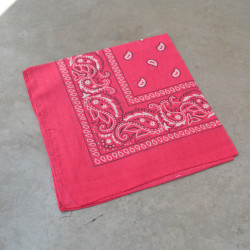 Carré de coton bandana 55cm - Motif cachemire - Calissone
