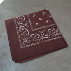 Bandana 55cm cotton square - Cashmere motif - Calissone