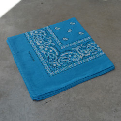 Carré de coton bandana 55cm - Motif cachemire - Calissone