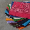 Bandana 55cm cotton square - Cashmere motif - Calissone