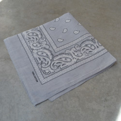 Carré de coton bandana 55cm - Motif cachemire - Calissone