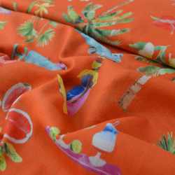 Woven cotton - Havana - Calissone