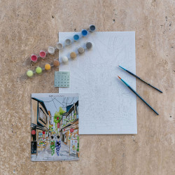 Paint by number kit - Kyoto by La Petite Epicerie - Calissone